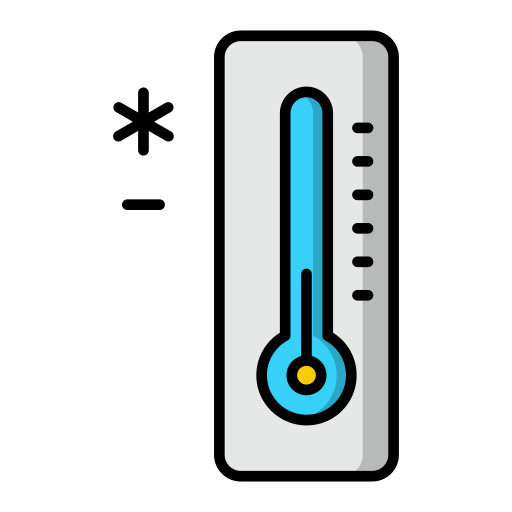 niska temperatura Generic Outline Color ikona