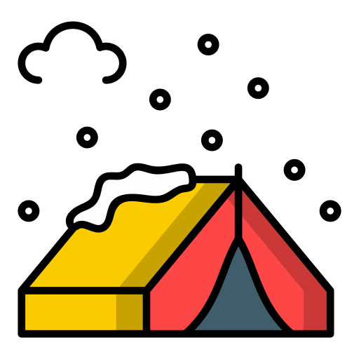 camping zelt Generic Outline Color icon