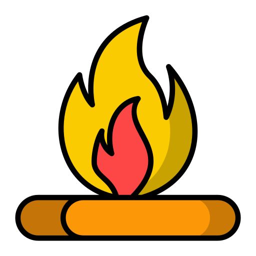 Campfire Generic Outline Color icon