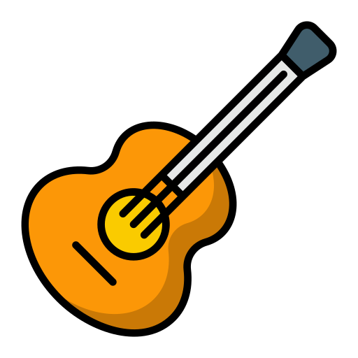 ukulele Generic Outline Color icona