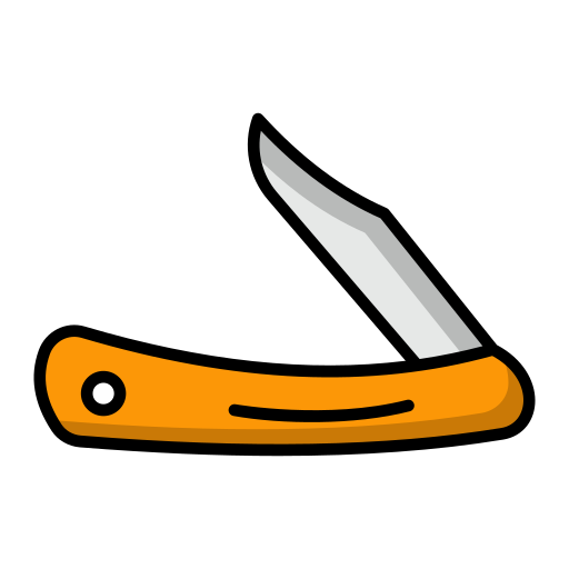nóż kieszonkowy Generic Outline Color ikona