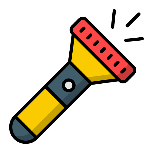 Flashlight Generic Outline Color icon