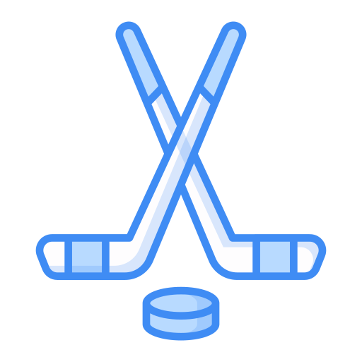 hockey sur glace Generic Blue Icône