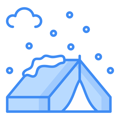 Camping tent Generic Blue icon