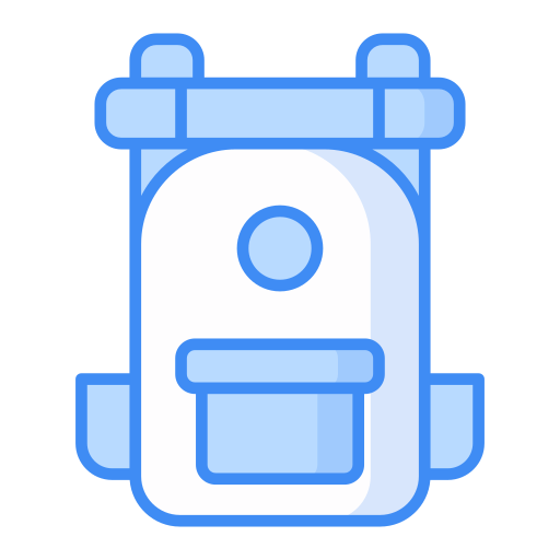 Backpack Generic Blue icon