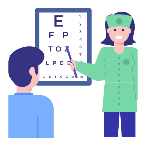 examen de ojos Generic Flat icono
