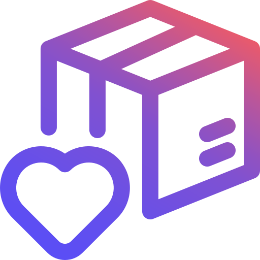 Heart box Generic Gradient icon
