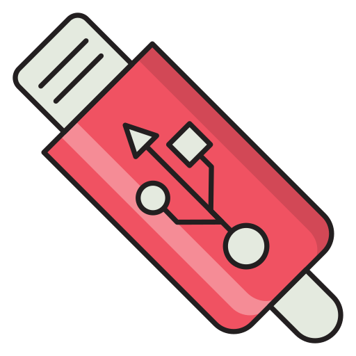 usb Vector Stall Lineal Color icon