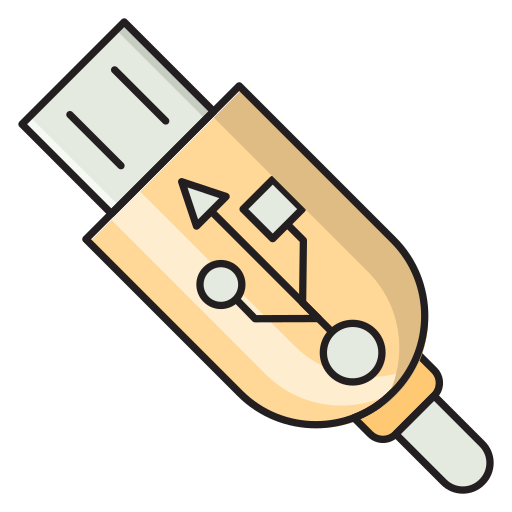 Usb Vector Stall Lineal Color icon