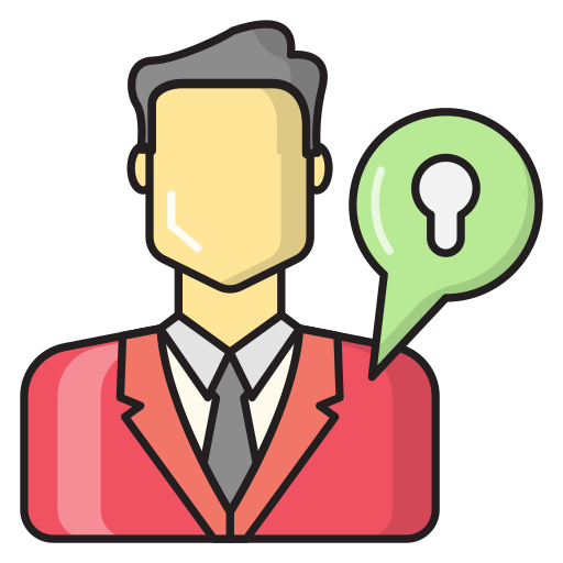 manager Vector Stall Lineal Color icon