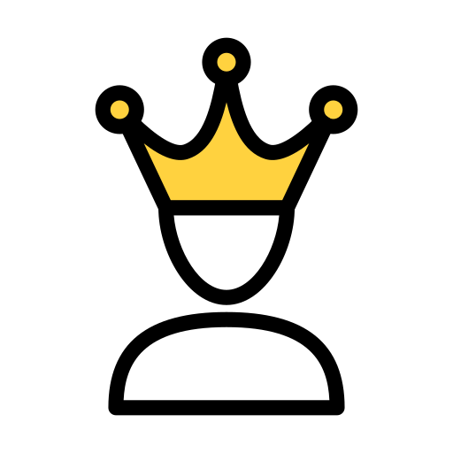 King Vector Stall Lineal Color icon