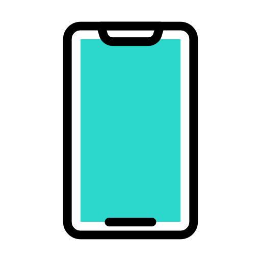 smartphone Vector Stall Lineal Color icon
