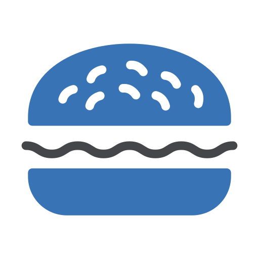 Hamburger Generic Blue icon