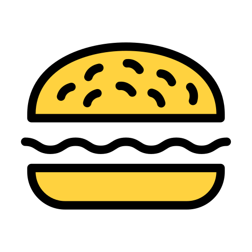 hamburguesa Vector Stall Lineal Color icono