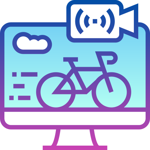 Bike Detailed bright Gradient icon