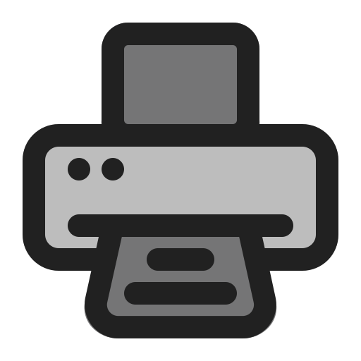 imprimante Generic Grey Icône