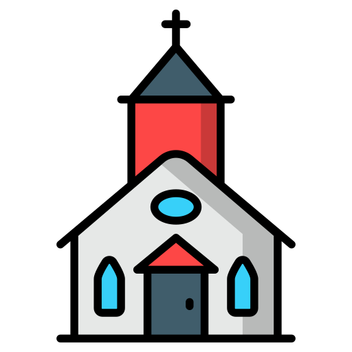 교회 Generic Outline Color icon