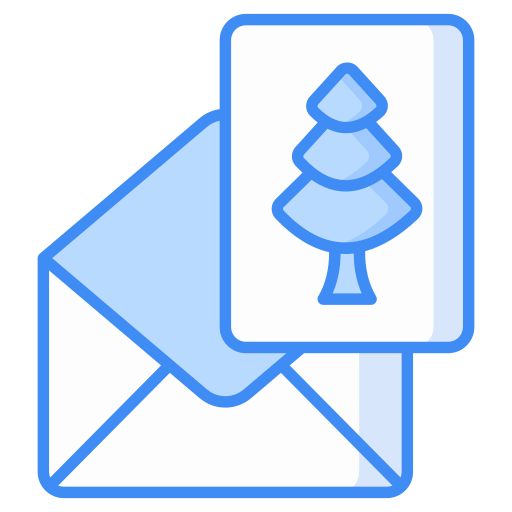 tarjeta de navidad Generic Blue icono