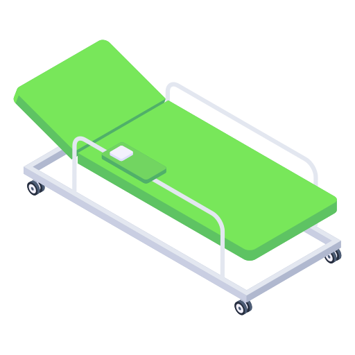 cama de hospital Generic Isometric icono