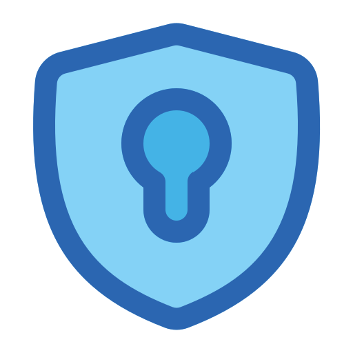 Security system Generic Blue icon