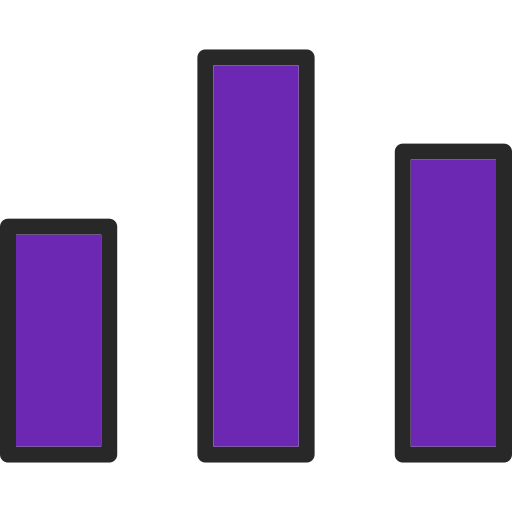 Bar chart Generic Outline Color icon