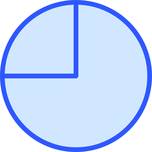 grafico a torta Generic Blue icona