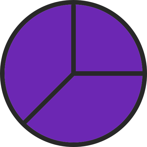 gráfico circular Generic Outline Color icono