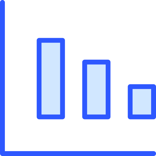 Bar chart Generic Blue icon