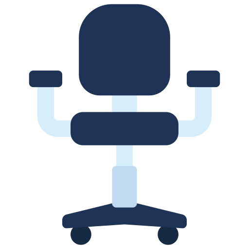 Office chair Juicy Fish Flat icon