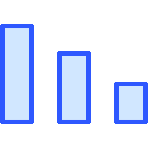 gráfico de barras Generic Blue icono