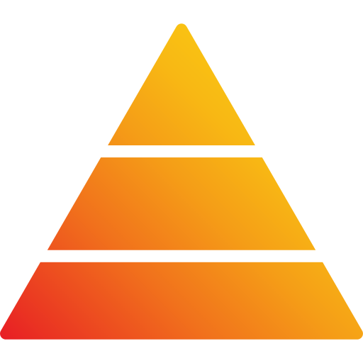 pirámide Generic Flat Gradient icono