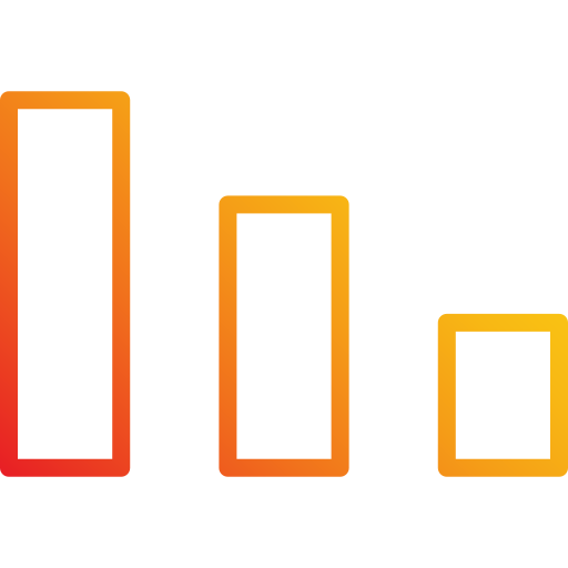 gráfico de barras Generic Gradient icono