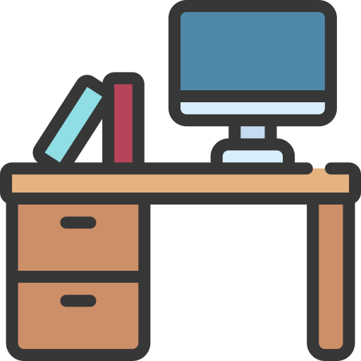 Desk Juicy Fish Soft-fill icon