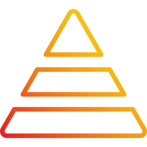 pyramide Generic Gradient Icône