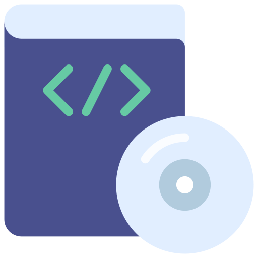software ontwikkeling Juicy Fish Flat icoon