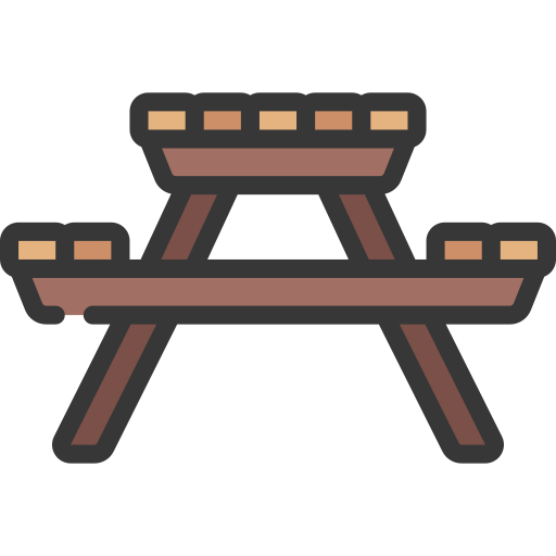 Picnic table Juicy Fish Soft-fill icon