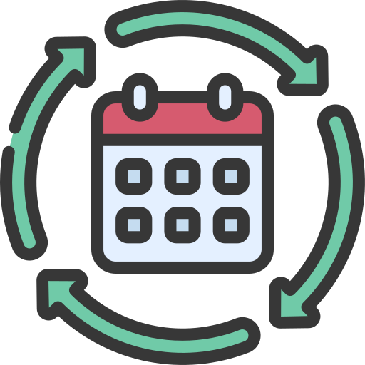 Time management Juicy Fish Soft-fill icon