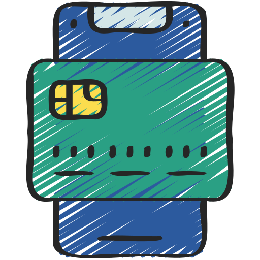 Mobile payment Juicy Fish Sketchy icon