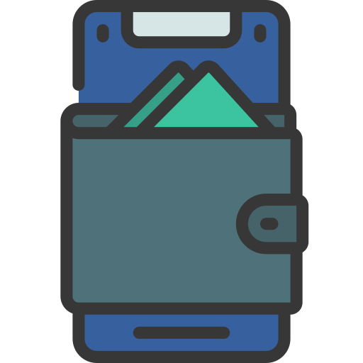 billetera electrónica Juicy Fish Soft-fill icono