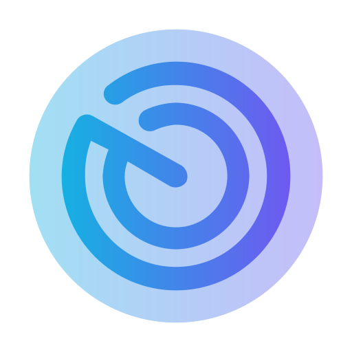 radar punt Generic Blue icoon