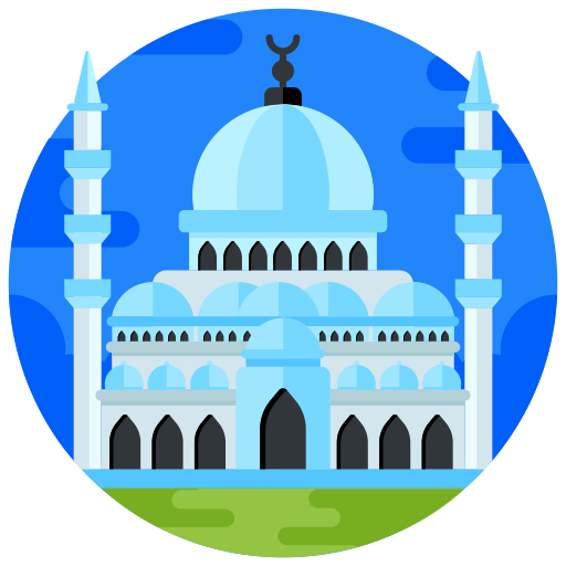 blauwe moskee Generic Flat icoon