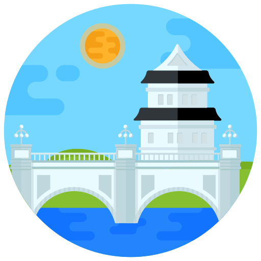 japoński zamek Generic Flat ikona