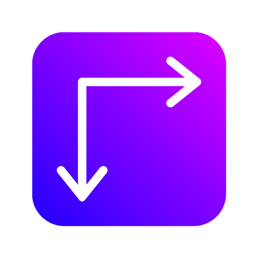 unten rechts Generic Flat Gradient icon