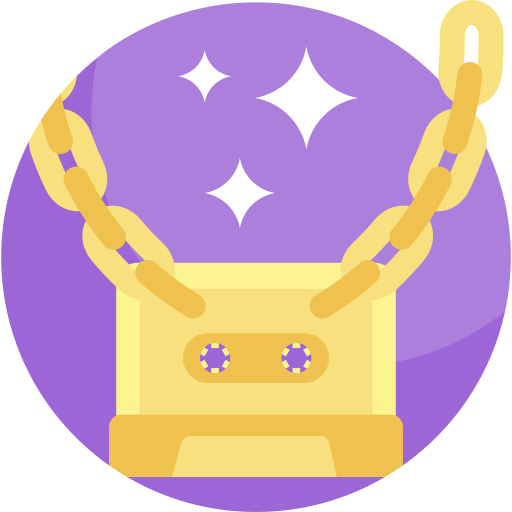 Gold chain Detailed Flat Circular Flat icon