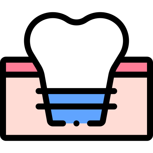 implante dentário Detailed Rounded Lineal color Ícone