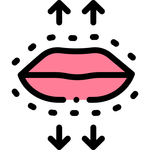 lippen Detailed Rounded Lineal color icon