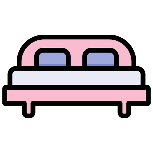 Кровать Generic Outline Color иконка