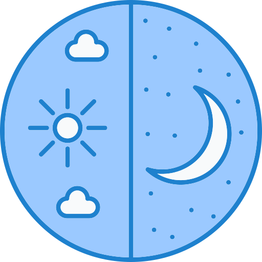 낮과 밤 Generic Blue icon