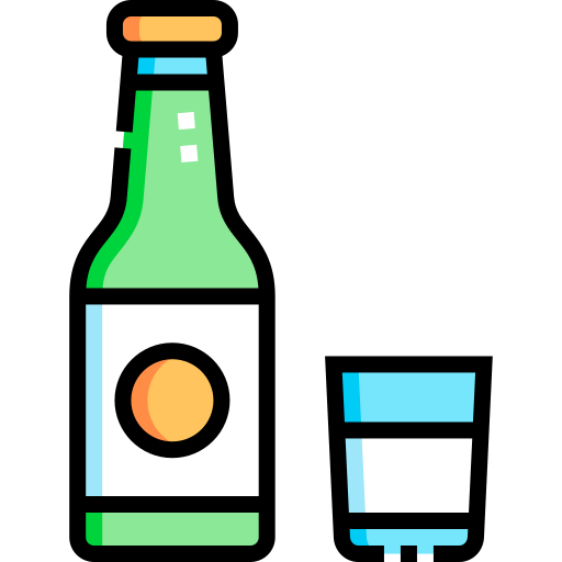 Soju Detailed Straight Lineal color icon