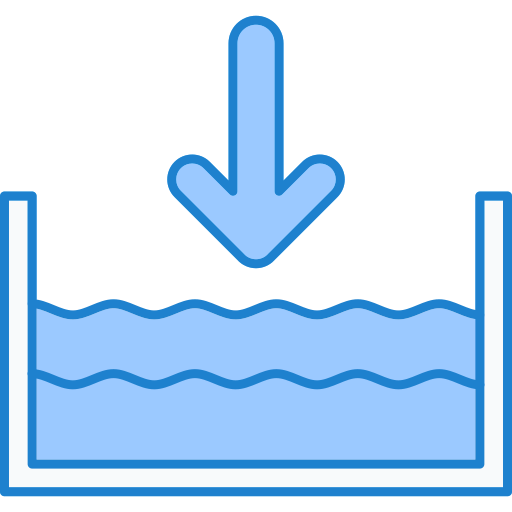 el nivel del mar Generic Blue icono